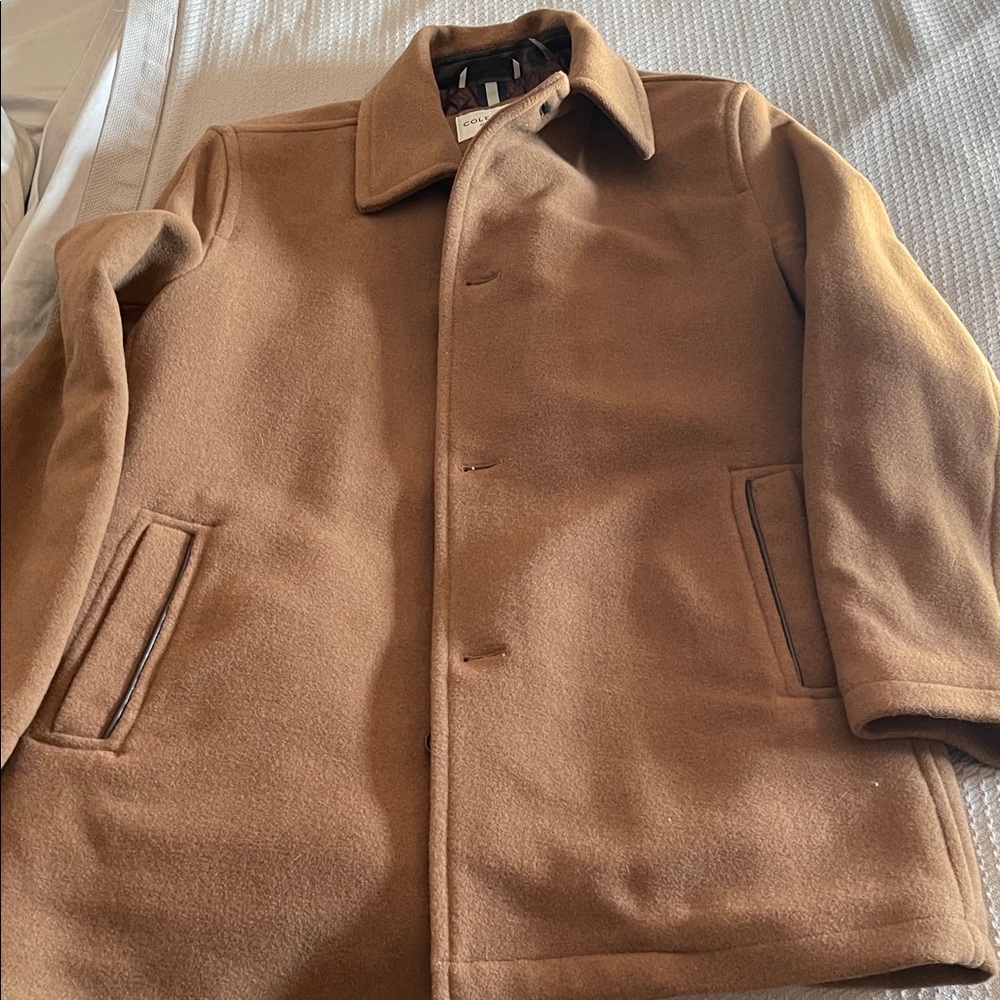 Cole Haan Men's Wool Blend car coat